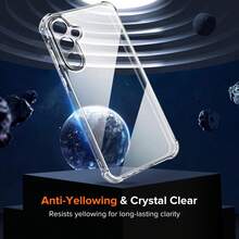 Ốp lưng điện thoại trong suốt chống rơi, không ố vàng, phù hợp với Galaxy S26 Ultra, A17, A37, A56, A57, S25 FE - Trong sáng - Xem 2