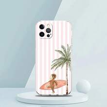 Funda de teléfono transparente de TPU suave con diseño de árbol, pato y flor de limón para iPhone 17 16 15 14 13 12 11 Pro Max Plus 17 AIR Shell - B5 - Ver 3