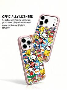 Miniso Sanrio Hello Kitty 柔觸感磁吸手機殼，透明磁吸無線充電手機殼，夏季手機殼，節日禮物手機殼，防滑、防摔、防指紋，適用於 GalaxyS22、GalaxyS23、S24plus、GalaxyS25、S26ultra，兼容 iPhone17、17Air、17pro、17promax、11、12、13、14、15、16pro、16promax、14Plus、15Plus、16Plus、16pro、16promax - 無色 - 查看 2