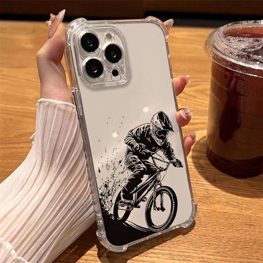 Fanahat-Funda de teléfono: Carcasa transparente para iPhone 17 Pro Max 16PLUS 15 14 13 12 11 Series, cubierta protectora suave a prueba de golpes, práctica, moderna, creativa, transparente con cojín de aire en las cuatro esquinas, adecuada para regalos de festival para parejas, amigos, familia y para ti - transparente - Ver 1