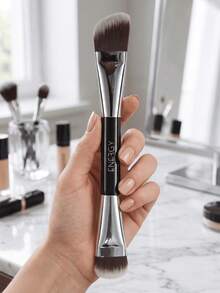 ENERGY Premium Single 2-In-1 Makeup Tool - Dual-Ended Precision Brush For Concealing, Detail Blending, And Spot Setting - Black Handle - Black - View 7