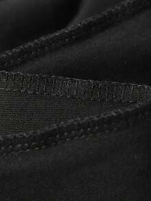 1pc Camiseta de Hombre  180gsm con Citación de Escritura Cristiana Española y Diseño de Montaña - Negra con Impresión Blanca, Camiseta Casual de Ajuste Regular  Ropa Casual, Actividades al Aire Libre, Comodidad  Todas las Estaciones - Negro - Ver 4