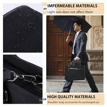 NEWHEY Tas Bisnis Pria, Cocok untuk Bekerja dan Mencari Pekerjaan, Tas Rekrutmen Mandiri, Kompatibel dengan Ukuran A4, Desain Dua Arah, Acara Wisuda, Tahan Air, Tas Laptop, Kapasitas Besar, Sekolah, Perjalanan Bisnis, Kerja, Komuter, Hitam - MultiWarna - View 5