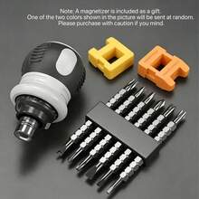 12-In-1 Magnetic Ratchet Screwdriver Kit, Non-Slip Handle, Portable Repair Tool For Electronics & Household Maintenance - 1PC - View 3