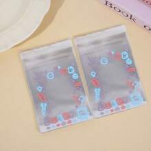 50/100pcs,Doodle Rabbit Self-Adhesive Packaging Bag, Suitable For Reusable Sealed Bags For Handmade Jewelry Packaging And Display - View 4