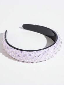 1pc Delicate Luxurious Korean Style Headband Hairband - FG1313-purple - View 2