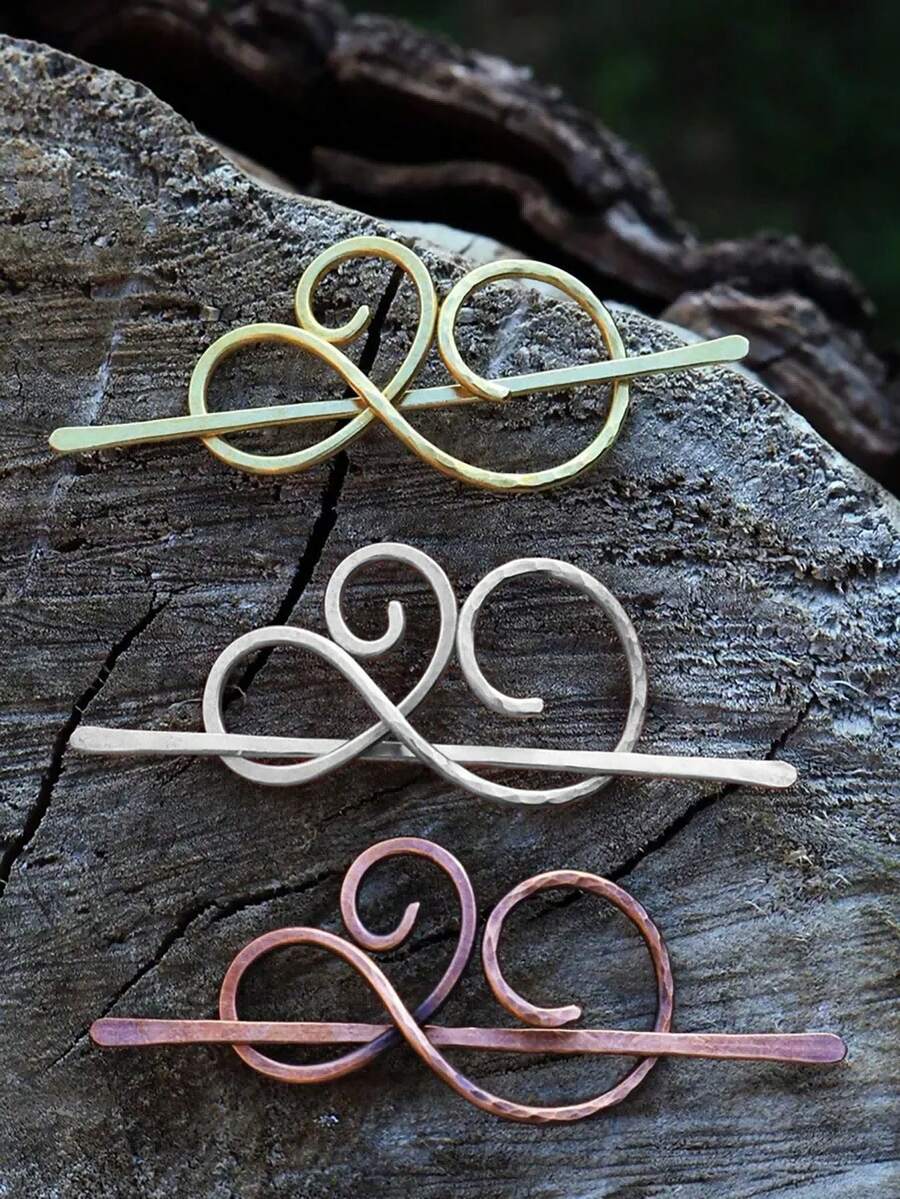 1pc Women's Fashion Celtic Spiral Hair Clip Bun Maker - Stylish Ponytail Holder Hair Clip, Hair Accessory Gift For Her,Hair Bun Maker,Pins For Hair - Multicolor - View 1