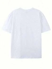 T-shirts à manches courtes en coton pour hommes sous licence Disney, t-shirts classiques Mickey Mouse sous licence Disney avec imprimé dessin animé, chemises décontractées à manches courtes et col rond, adaptées à l'été et au printemps, vêtements pour hommes. - Blanc - Voir 2