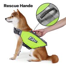 Dog Life Jacket With Reflective Stripes, Adjustable High Visibility Dog Life Vest Ripstop Dog Lifesaver Pet Life Preserver With High Flotation Swimsuit For Small Medium And Large Dogs - Multicolor - View 7