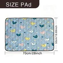 1pc Minimalist Heart Pattern Pet Mat, Dog Bed Pad, Cute Cartoon Pet Pad, Pet Resting Mat, Machine Washable, Suitable For All Seasons - Multicolor - View 8