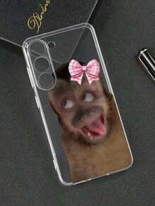 Funny And Ugly Monkey-Painted Phone Case, Shockproof And Transparent, Compatible With IPhone 16/11/16pro/16plus/16promax/16e/15Promax/13/14/12/XS/XR/7G/8P, Compatible With Samsung Galaxy 11/12Pro/12/12X/13Pro/14Pro/15Pro, Compatible With Redmi 10/9/Note9/12c/Note11pro/Note8Pro, Waterproof, Shockproof And Scratch-Resistant, International Version, Spring Birthday Gift - 款式 3(1 件) - 查看 3