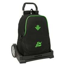 Mochila Escolar con Ruedas Real Betis Balompié Unisex 32x43x15 Cm (20,2 Litros) - Carro Evolution Extraíble, 2 Compartimentos, Bolsillos Portabotellas, Espalda Acolchada, Vuelta al Cole - Opción 8 - Ver 1