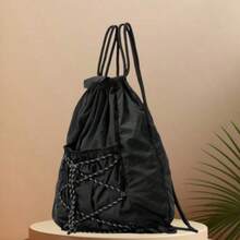 Outdoor Lightweight Backpack - Black - View 7
