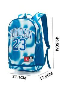 Jordan Ba lô unisex, túi thể thao, cặp sách học sinh, ba lô du lịch ngoài trời, kích thước: khoảng 31.1*17.8*49.5cm - Màu xanh đậm - Xem 1