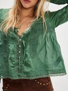 Women Blouses & Shirts - Green - View 3