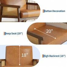 Chair Pads - PU Orange 039T Wood 003 - View 4