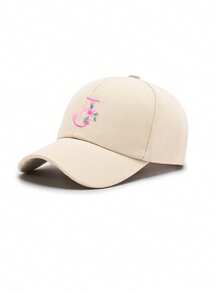 1 buah Topi Baseball Anak-anak dengan Pola 26 Huruf, Topi Anak Perempuan, Topi Baseball, Topi Pelindung Matahari, Cocok untuk Aktivitas Luar Ruangan dan Pemakaian Sehari-hari, Perlindungan Matahari - Krem - View 5