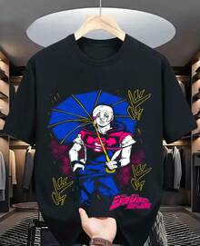 Jodioo T-Shirt JoJo3;S   Anime Gift Shirt All Size - 黑色 - 查看 6
