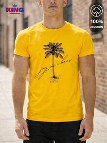 King T-shirt Men T-Shirts - Yellow - View 1