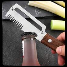 1pc Multi-Functional Onion Slicer, Kitchen Potato Peeler, Vegetable Peeler, Suitable For Onions, Potatoes, Asparagus, Winter Melon, Etc. - Multicolor - View 2