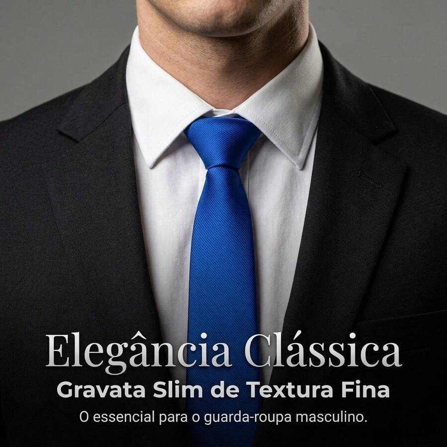 Men's Tie In A Solid Color, Matte Finish, Fine Texture, Ideal For Formal Suits, Weddings, Grooms, A Professional And Sophisticated Look. - Royal Blue - View 1
