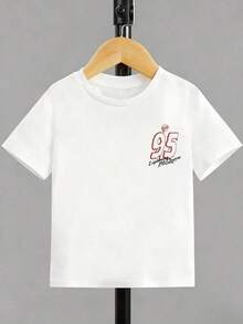 Disney Cars Lightning McQueen Kids' Tee, Double-Sided Print Cool Kids' Wear - White - View 3