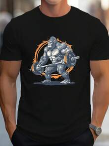Vintage Strength Men's T-Shirt - Black - View 6