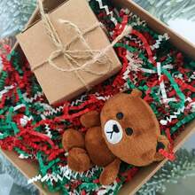 Christmas Gift Display Stand Decor, Crinkled Paper Shreds Raffia Grass Filler, Gift Packaging Wrinkled Paper And Stuffing Paper - Multicolor - View 4