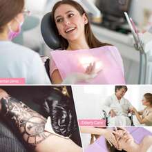 Pacote com 10/25/125 unidades de discos descartáveis para tatuagem/beleza/unhas/higiene bucal, impermeáveis e resistentes a óleo, multifuncionais e portáteis. - Multicolorido - Ver 7