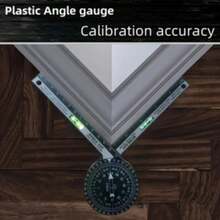 2Pcs 360° Miter Saw Protractor 7 Inch Rotating Angle Finder Angle Measuring Tool Precision Laser-Inside & Outside Miter Angle Finder For Woodworking DIY Construction Plumbers Home Improvement And All Building Trades - Black - View 7