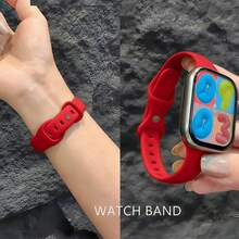 适用于 38mm、40mm、41mm、42mm、44mm、45mm、46mm、49mm 表盘的超薄表带，男女通用，运动硅胶表带，纤薄腕带，适用于 Series 11、10、9、8、SE、7、6、5、4、3、2、1 和 Ultra。 - 44/45/46/49/42mm(S 3 2 1) - 查看 22