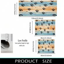 2D Paw Print Cat Pattern, Bedroom Door Mat, Daily Decorative Floor Mat Home Porch Decor, Suitable For Entrance, Porch, Indoor - Soft, Durable, Machine Washable Floor Covering, Suitable For Living Room, Bathroom, Bedroom, Game Room, Laundry Room, Dorm Decor - Multicolor - View 9