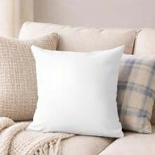 1pc Ultra Soft & Comfortable Square Throw Pillow - Ergonomic Neck & Back Support, Plush & Luxurious, Suitable For Bedroom, Living Room, Hotel Use - Single, High Elasticity, Luxury Style - White - View 14