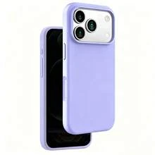 ForiPhone17/16/15/14/13/12/11 Models - Liquid Silicone Case - Ultra-Thin & Soft & Screen/Camera Protection & Shockproof & Smooth Touch & Scratch-Resistant & Microfiber Lining - 淺紫色 - 查看 23