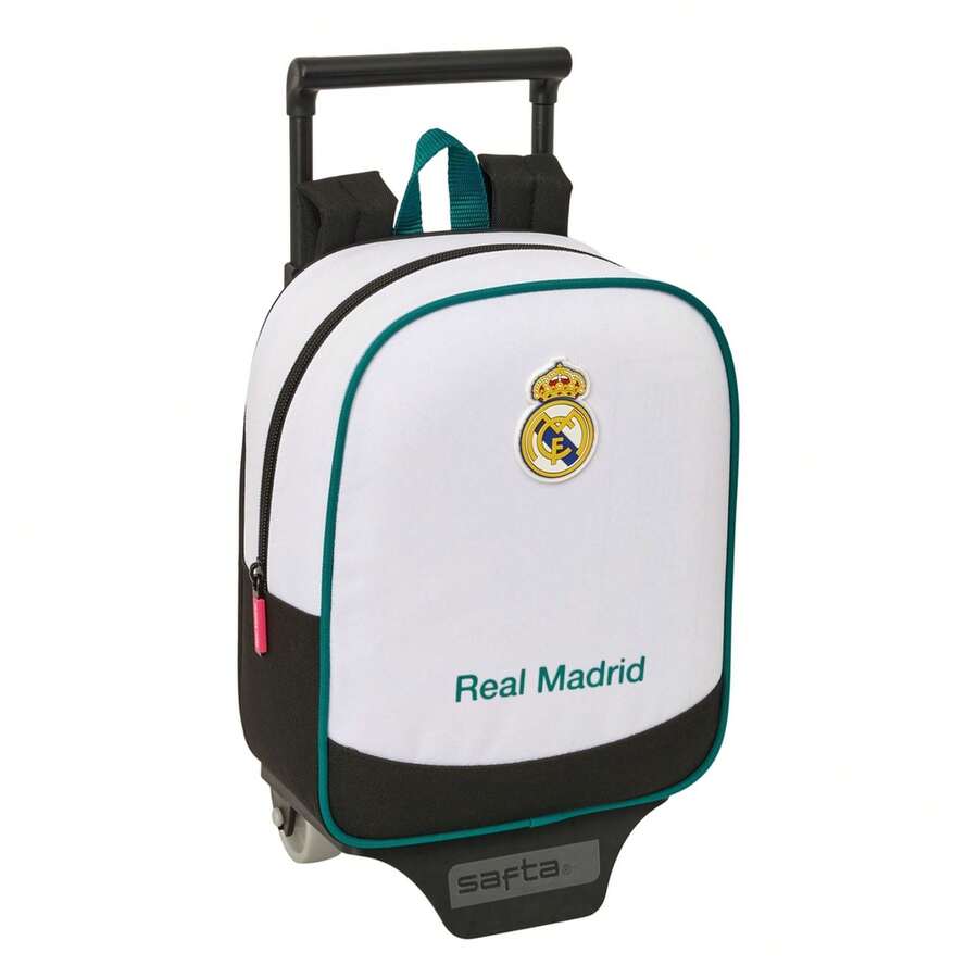 Real Madrid 皇家馬德里 26/27 賽季球衣帶輪書包,男女通用,官方授權,可拆卸背包,帶水壺袋、加厚肩帶、頂部提手和證件卡位 - 免費送貨 ✅ 西班牙大陸地區 24/48 小時送達 - 選項 2 - 查看 1
