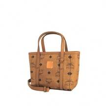 Mcm Toni Visetos Logo Embroidered Women's Shoulder Strap Crossbody Bag - Cognac Color MWPFSMT03CO001 - View 3