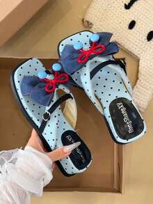 Women Flip-Flops - Black - View 6