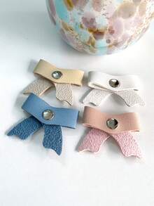 6pcs Bow Organizer, Suitable For Multifunctional Cable Storage Systems Such As Headphone Cables And Network Cables. Knot Style Fixed Buckle, Suitable For Office Desks, Headboards, And Travel Scenes, Is An Excellent Gift For Technology Enthusiasts - Multicolor - View 5