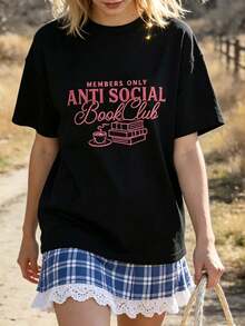 Women T-Shirts - 黑色 - 查看 6