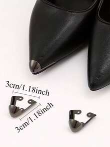 Metal Shoe Toe Caps, Prevent Kicking Injuries, Protect Shoe Tips, Solid Shoe Toe Covers, Elegant And Beautiful, Suitable For Women's High Heels, Boots And Flats, Can Be Used For Shoe Decoration, Protection And Repair. Can Be Used As Easter Gifts, Mother's Day Gifts, Independence Day Gifts, Travel Essentials, Party Gifts And Wedding Gifts. - Multicolor - View 13