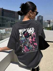 Women T-Shirts - Dark Grey - View 2