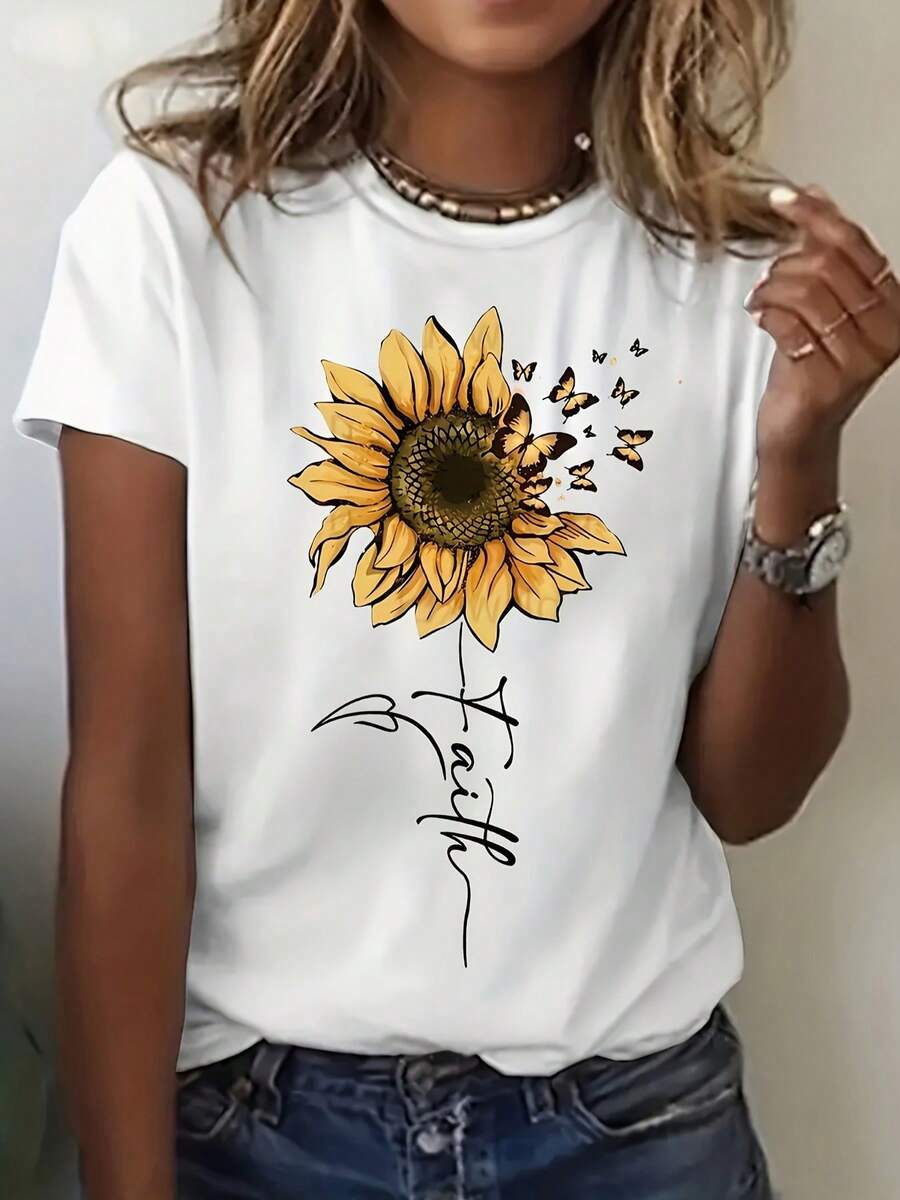 Women T-Shirts - 白色 - 查看 1