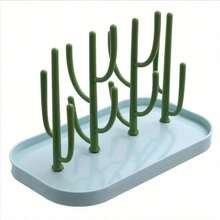 Baby Bottle Drying Rack, Dustproof Tree-Shaped Bottle Holder With Cup Drainer, Easter Gift - Gris - View 4