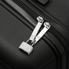 1 Set Cerradura con llave con Rhinestones - Cerradura metálica mini con 2 llaves, sin necesidad de montaje, adecuada para equipaje, taquillas de gimnasio y armarios de almacenamiento, artículo esencial para el hogar, cerradura con llave, accesorio decorativo con Rhinestones - Multicolor - Ver 6