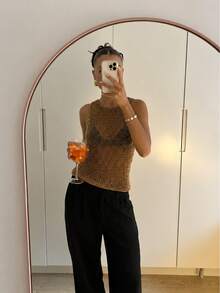 Joy Knit Women's Fashionable New Summer Holiday Outfits - Spring Outfit For Women Vacation Beach - Deep Apricot Color - View 4