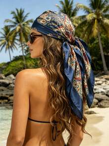 Họa tiết Paisley màu xanh vịt