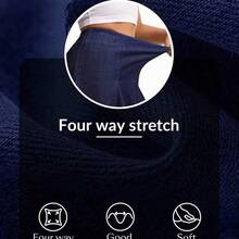 guang zhou mi qian shang mao  Minifalda de mezclilla casual con cintura alta y pliegues para mujer - Azul lavado medio - Ver 9