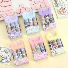 Bộ 9+1 cuộn băng dính Washi mini hình Sanrio dễ thương kèm hộp đựng, nhãn dán sổ tay DIY, băng dính Washi kiểu dáng đáng yêu dành cho học sinh, lý tưởng cho việc làm album ảnh, trang trí thủ công hàng ngày, quà tặng hoàn hảo cho mùa tựu trường, quà sinh nhật, quà tặng tiệc tùng và quà Giáng sinh. - Hình chữ nhật - Xem 7