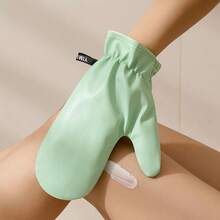 Self-Tanning Gloves, Double-Sided, Non-Stick, Quick-Drying, With Thumb Design, Leather Texture, Special Tool For Applying Body Lotion. - green - 查看 12