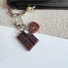 1pc Simulation Chocolate Keychain Bag Charm Backpack Accessories Valentine's Day Valentines Car Accessories School Cute Goth Y2k Bag Accessories Lanyards With Id Holder Car Accessories Bag Charms Gifts Mother, Father, Graduation, And Teacher - Nhiều màu - Xem 1
